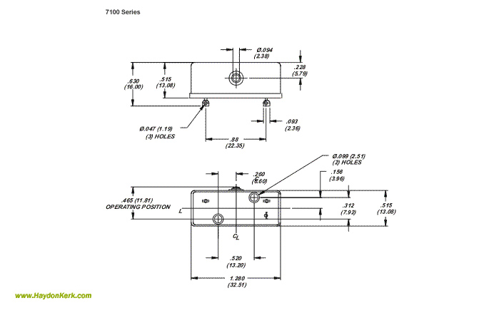 Haydon High Electrical Load Switch 7100 Series 