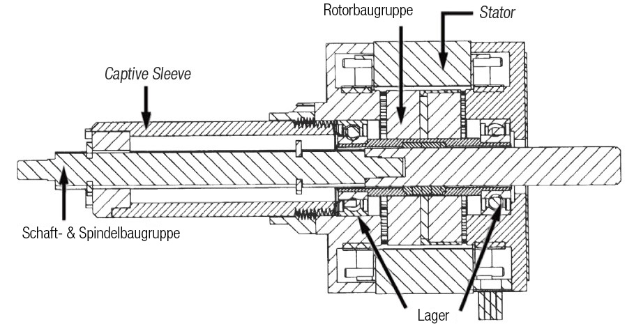 Captive actuator drawing