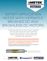 Satisfy Application Needs With Versatile Brushed DC and Brushless DC Motors